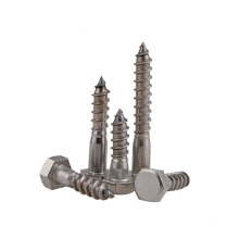 A2 A4-70 A4-80 stainless steel SS304 SS316 316L hex head lag wood screw DIN571